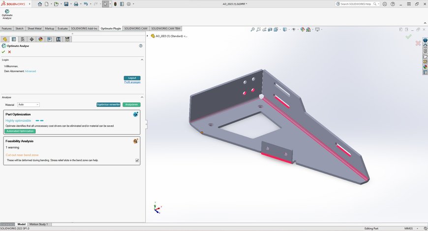 Optimate, the TRUMPF spin-off, is an- nouncing two extensive upgrades to its cloud-based software solution for analyzing and optimizing sheet metal parts